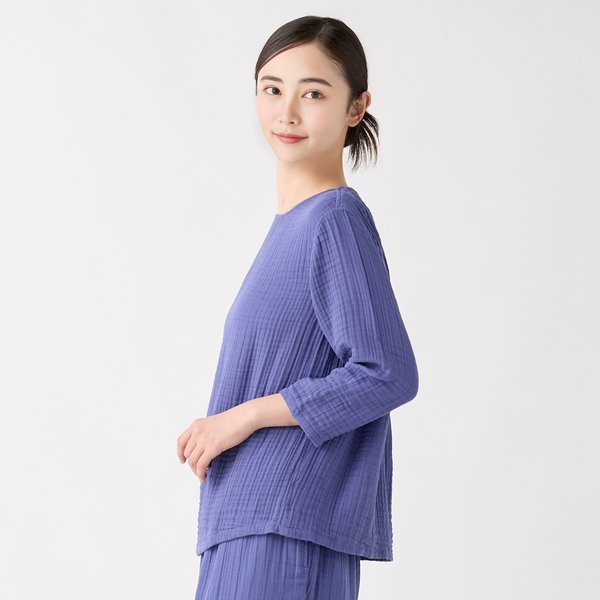 CREPE GUAZE BACK TEAFUL PULLOVER