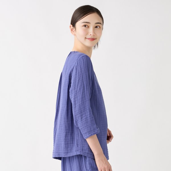 CREPE GUAZE BACK TEAFUL PULLOVER