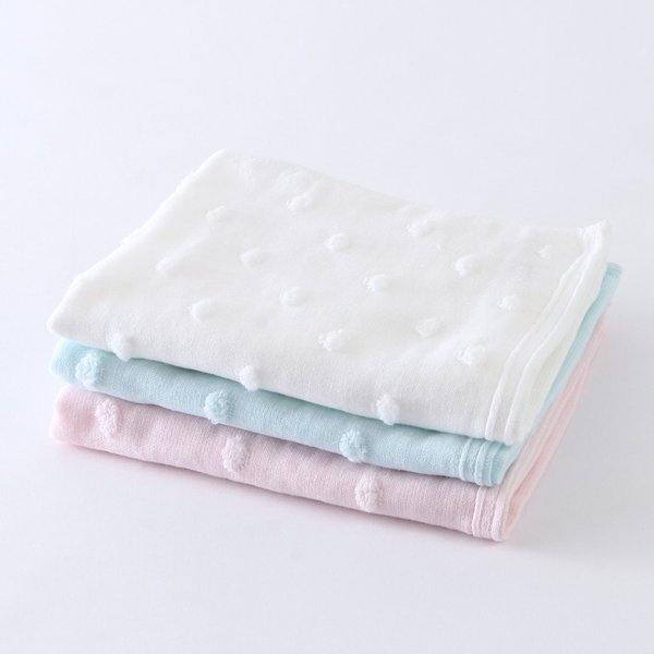 FUWAFUWA GAUZE DOTS HAND TOWEL