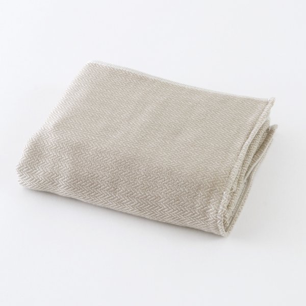 COFFEE-DYED ORGANIC GAUZE FACE TOWEL