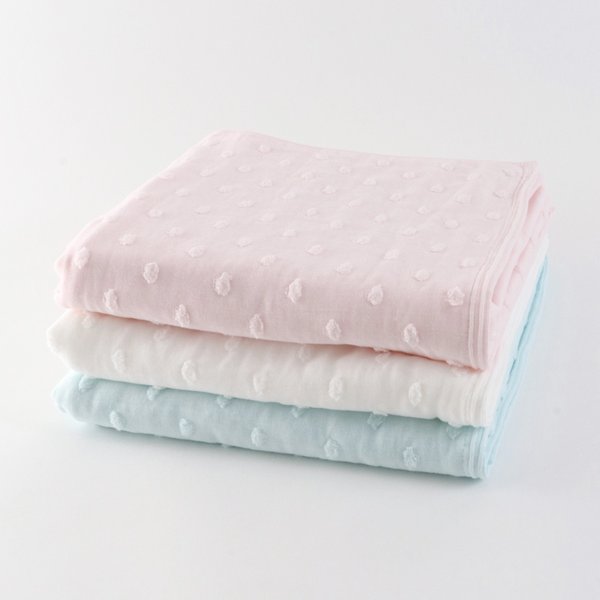FUWAFUWA GAUZE DOTS BATH TOWEL