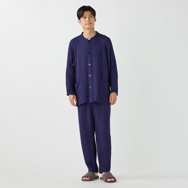 MENS CREPE GAUZE CARE ROOMWEAR SET
