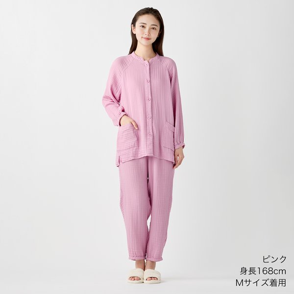 LADIES CREPE GAUZE CARE ROOMWEAR SET