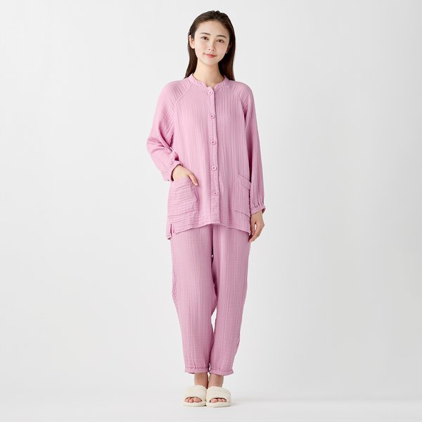 LADIES CREPE GAUZE CARE ROOMWEAR SET