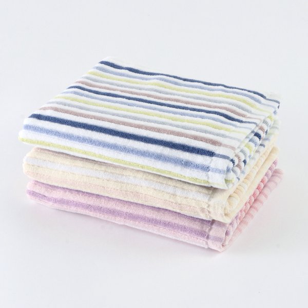 STRETCH COLOR STRIPE HAIR TOWEL